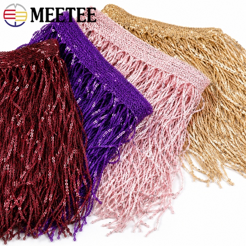 Fringe Ribbon Sewing - Fita de Franja com Lantejoulas de