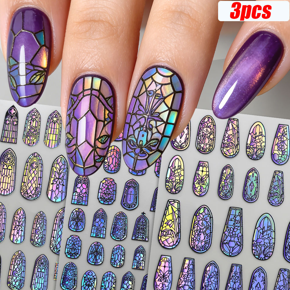 Glitter Vinyl Roll - Adesivos de Unha 5D com Fragmentos