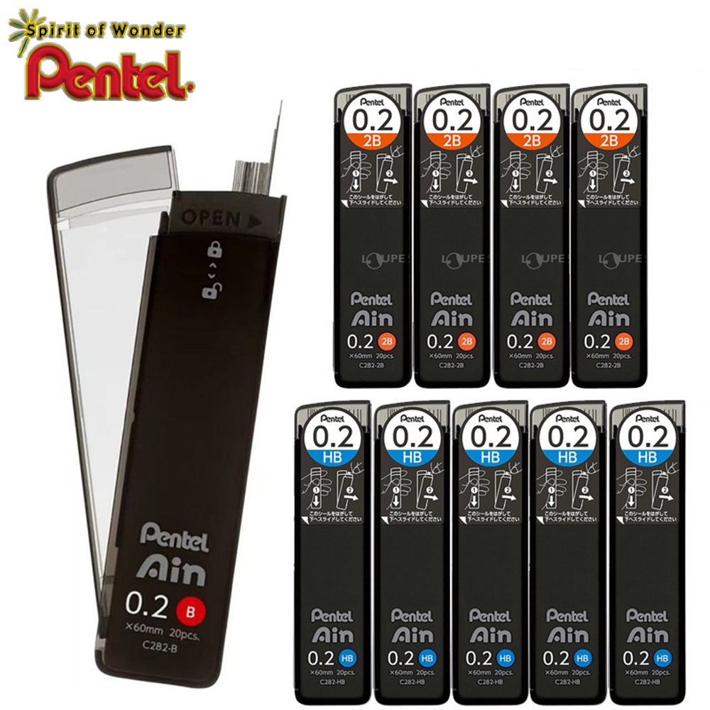 Pentel Pen Energel - 3 Caixas de Minas Pentel Japonesas