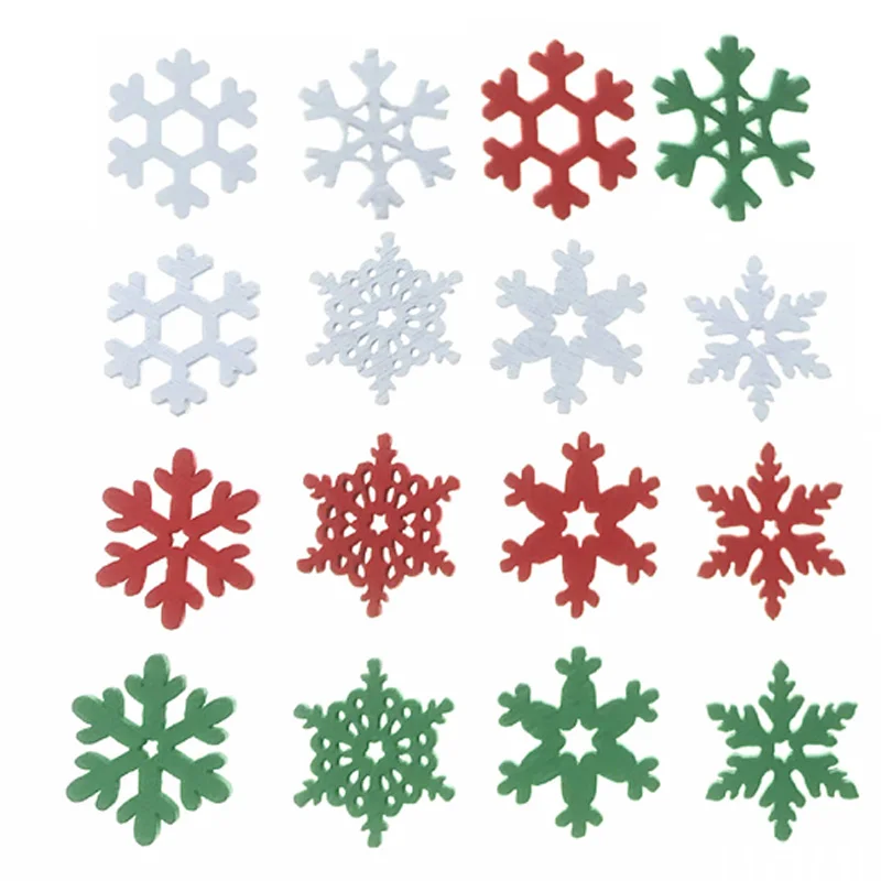 Christmas Craft Embellishment - 50 Peças de Fatias de Madeira