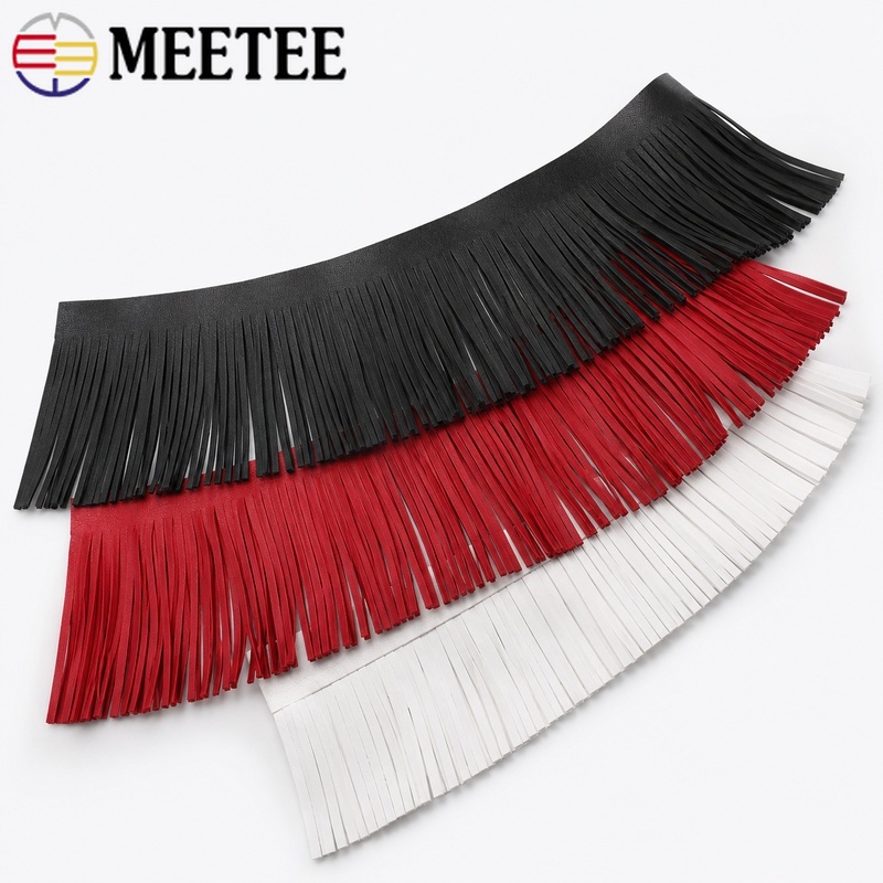 Fringe Ribbon Sewing - Fita de Franjas de Couro Sintético