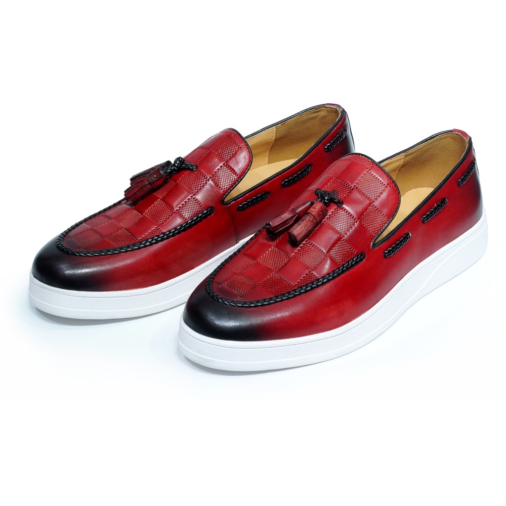 Sapato mocassim de couro genuí - Tassel Fringe Trim avaliação e preço