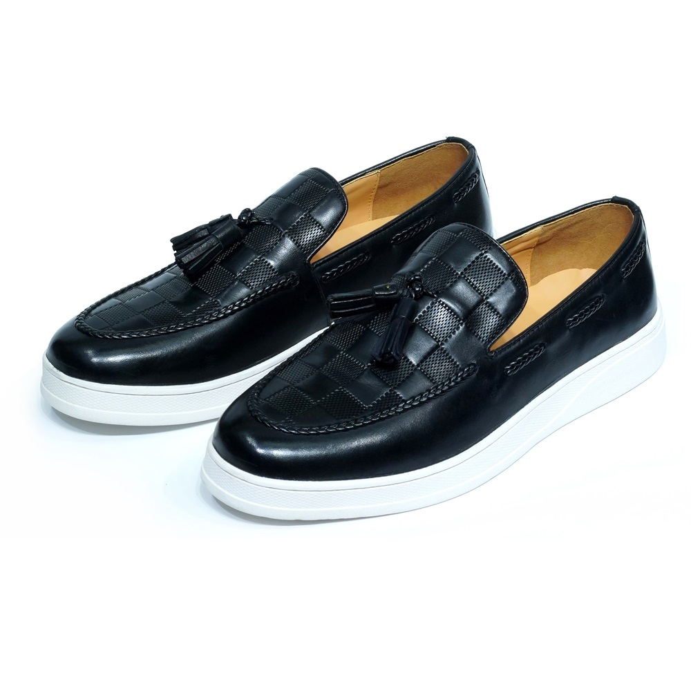 Sapato mocassim de couro genuí - Tassel Fringe Trim avaliação e preço