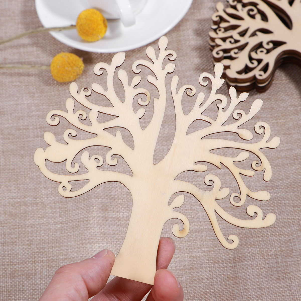 10 Peças de Madeira Natural em - Christmas Craft Embellishment avaliação e preço