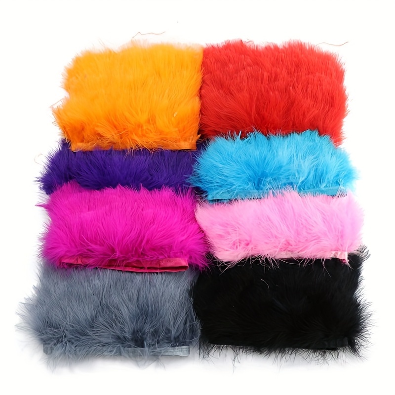 Fita de Franja com Penas de Pe - Feather Trim Marabou avaliação e preço