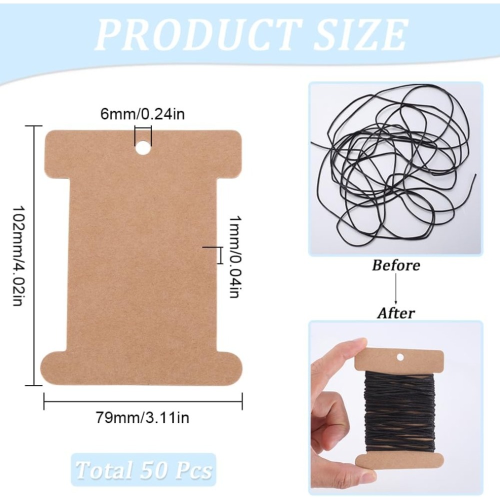 50 pçs carretel de papelão em  - Organza Ribbon Spool avaliação e preço