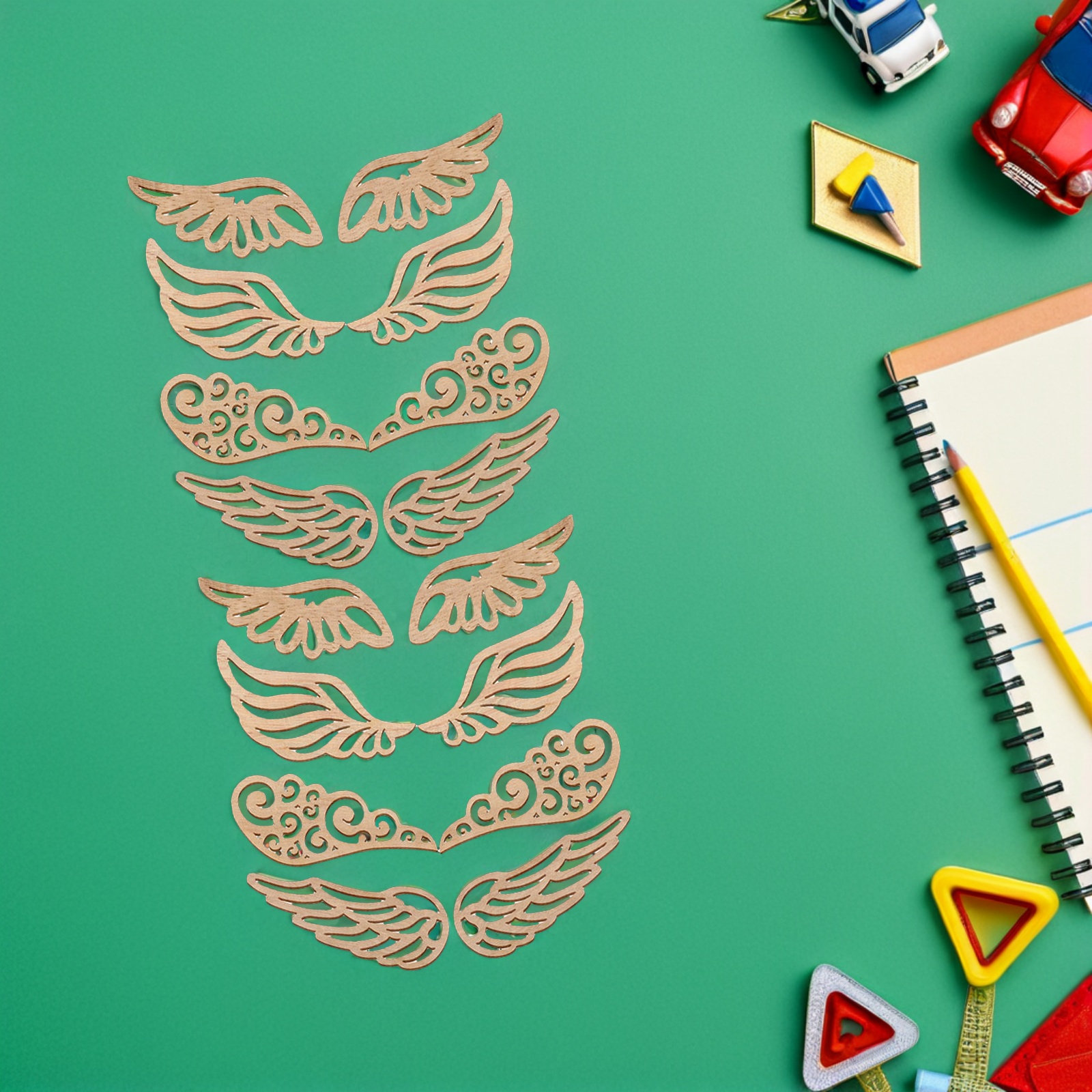 40 Peças de Recortes de Asas d - Christmas Craft Embellishment avaliação e preço