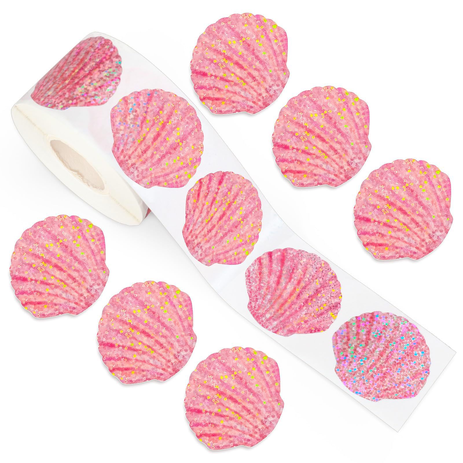 500 Adesivos de Conchas Marinh - Glitter Vinyl Roll avaliação e preço