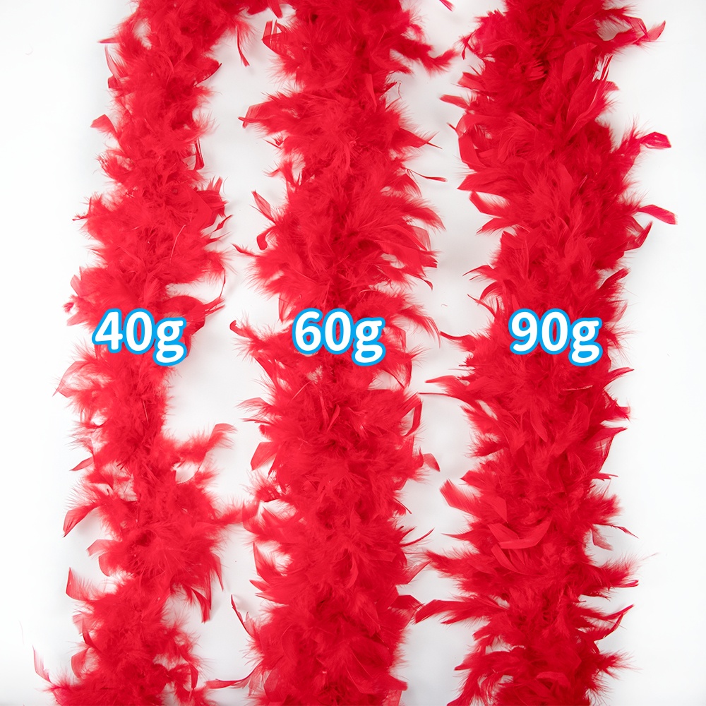 Boa de penas de marabu vermelh - Feather Trim Marabou avaliação e preço