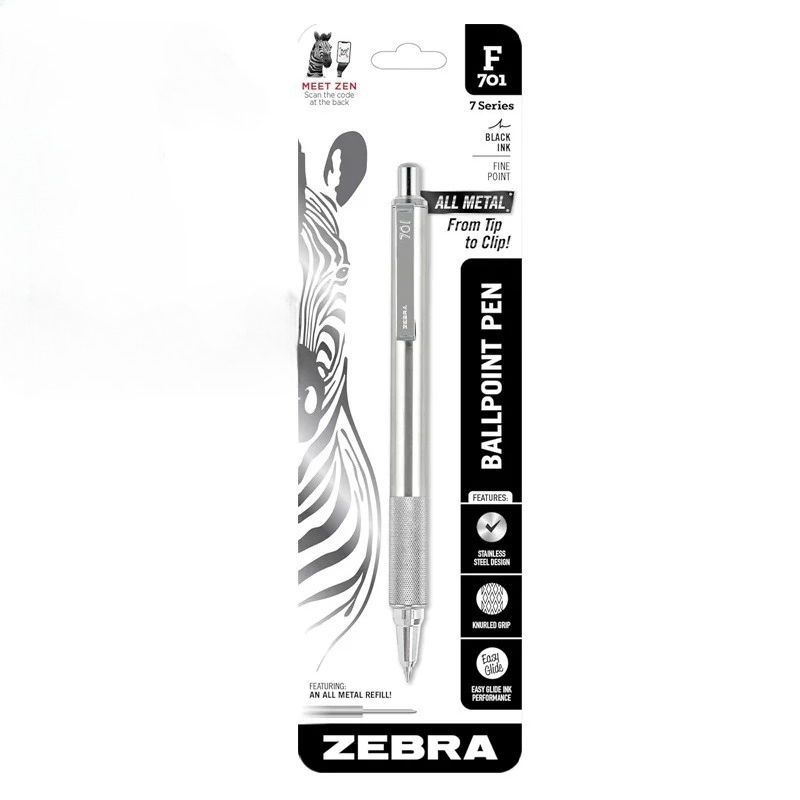 Caneta esferográfica de aço in - Zebra Pen F-301 avaliação e preço