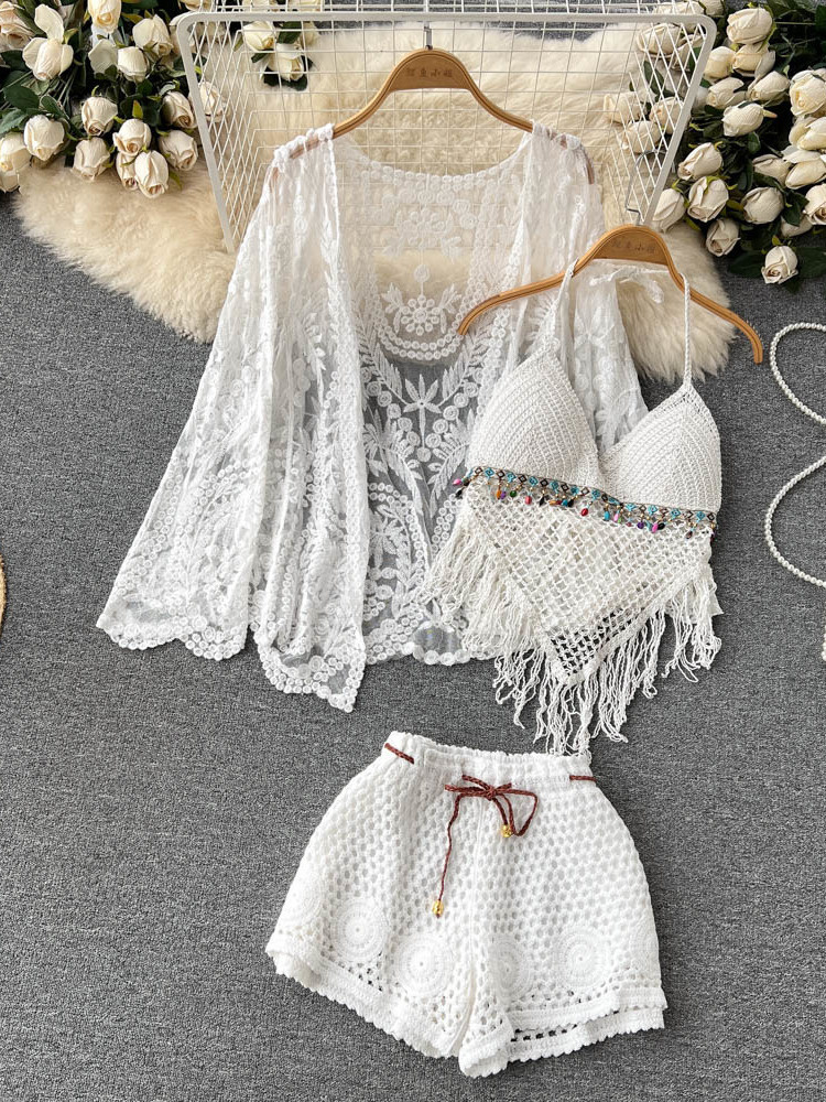 Conjunto de Verão Novo para Mu - Tassel Fringe Trim avaliação e preço