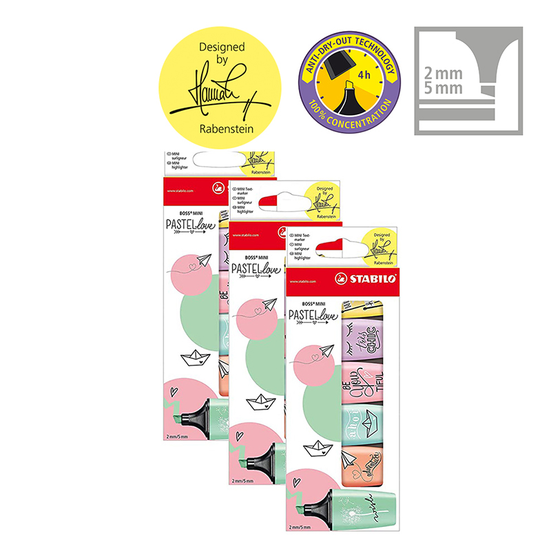 STABILO BOSS MINI Pastellove - - Stabilo Marker Boss avaliação e preço