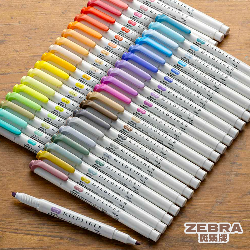 Canetas iluminadoras Zebra Mil - Zebra Pen Mildliner avaliação e preço