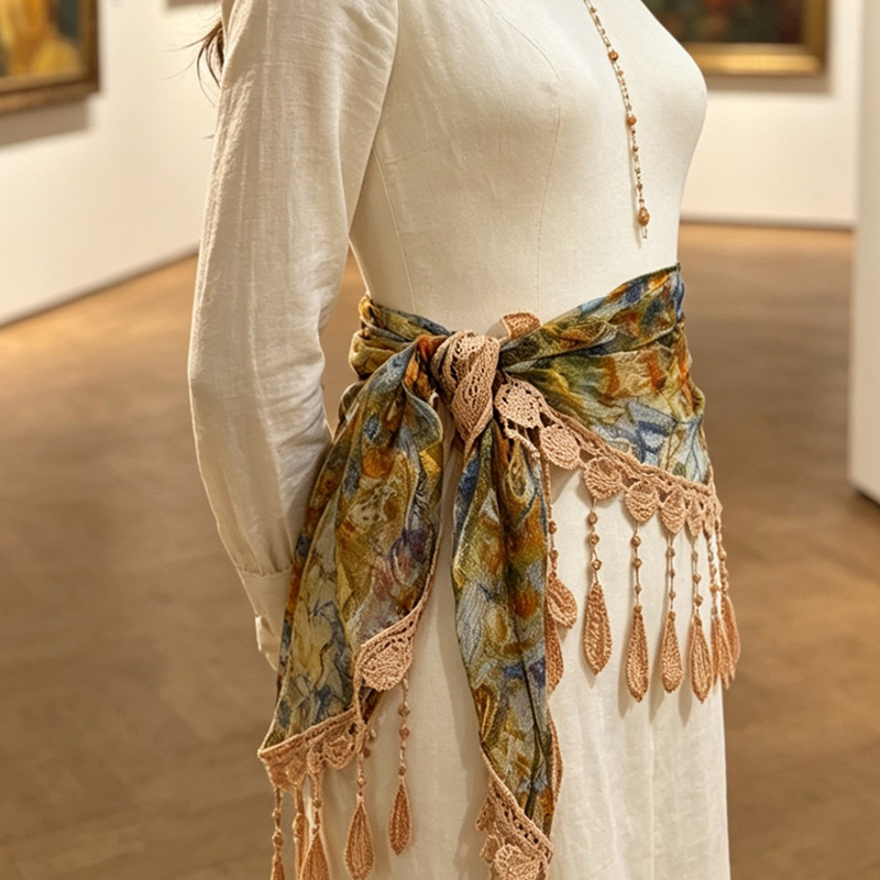 Cinto de Cintura Feminino Vint - Tassel Fringe Trim avaliação e preço