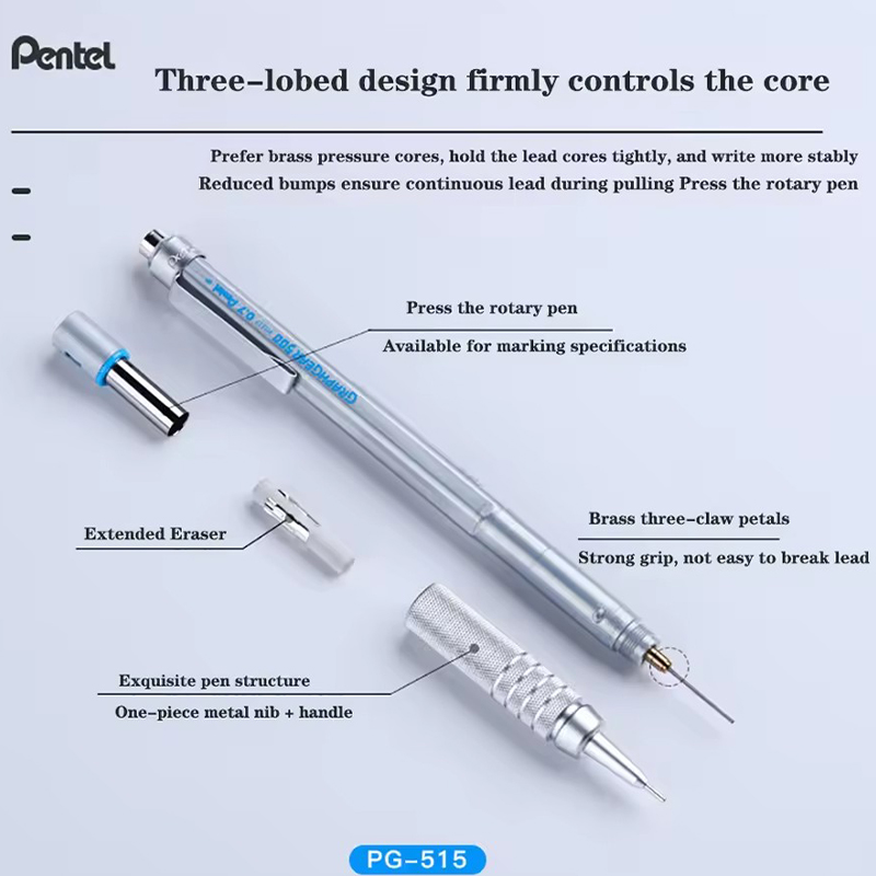 Pentel lápis mecânico graphgea - Pentel Pen Energel avaliação e preço