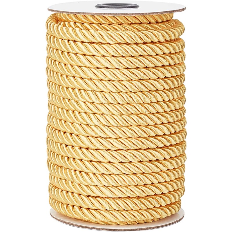 1 rolo 8mm 20 jardas cabo torc - Cord Trim Twisted avaliação e preço