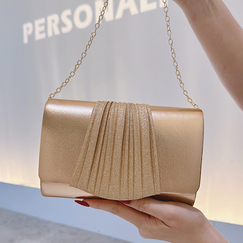 Bolsa de mão pequena dourada p - Tassel Fringe Trim avaliação e preço