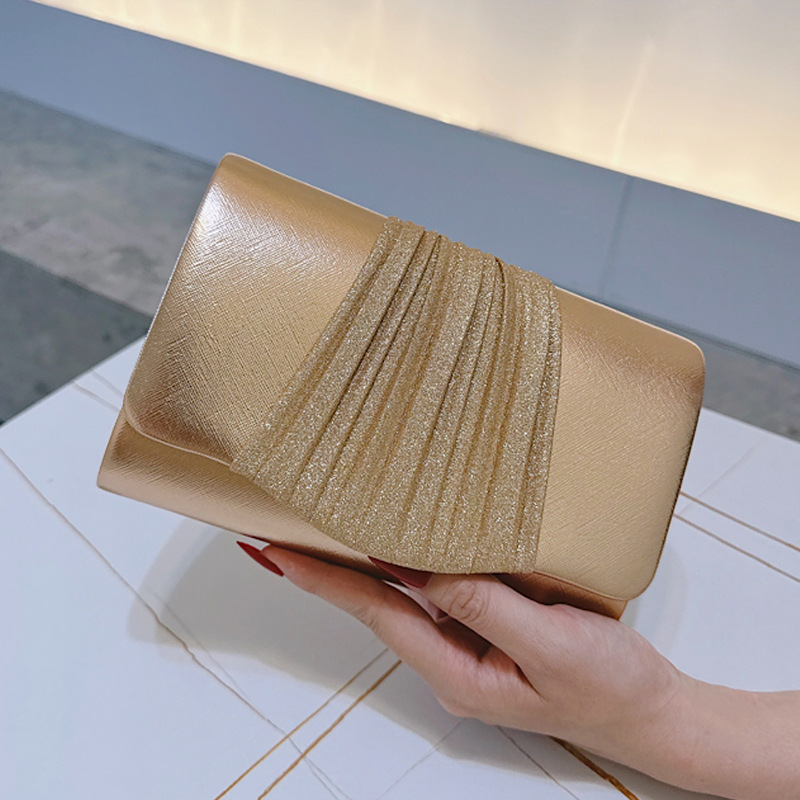 Bolsa de mão pequena dourada p - Tassel Fringe Trim avaliação e preço